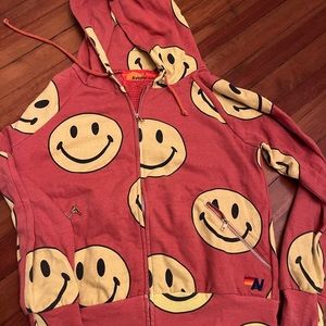 Aviator Nation Smiley Face Zip Up